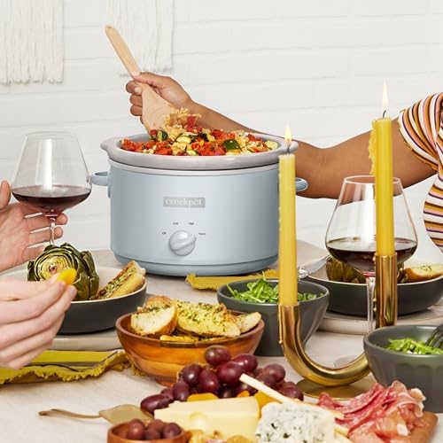 4.5 Quart Manual Slow Cooker – Macaroon Blue - Curated Catalog U3