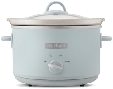4.5 Quart Manual Slow Cooker – Macaroon Blue - Curated Catalog U3