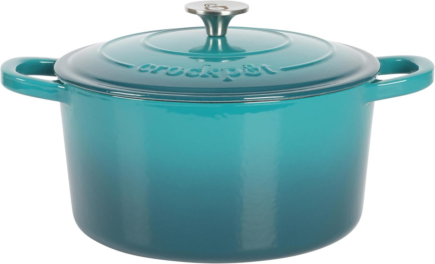 3 Quart Enameled Cast Iron Dutch Oven – Aqua - Curated Catalog Q6