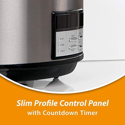 8 Quart Programmable Slow Cooker with Auto Warm - Curated Catalog Y3