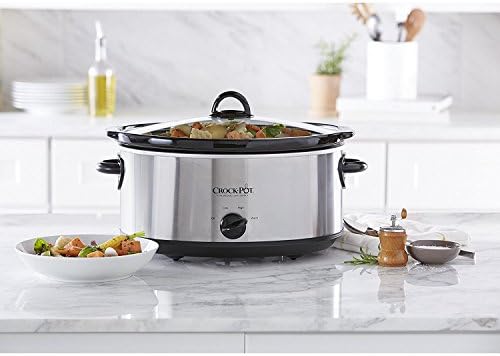 7 Quart Oval Manual Slow Cooker – Stainless Steel - Curated Catalog H2