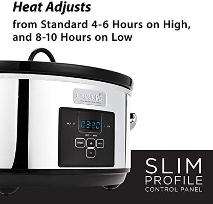 7 Quart Programmable Slow Cooker – Polished Platinum - Curated Catalog M9