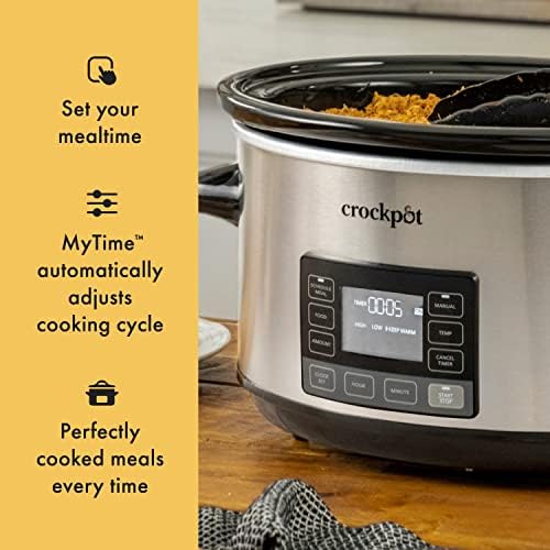 7 Quart Portable Programmable Slow Cooker with Timer - Curated Catalog V4