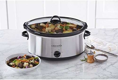 7 Quart Oval Manual Slow Cooker – Stainless Steel - Curated Catalog H2