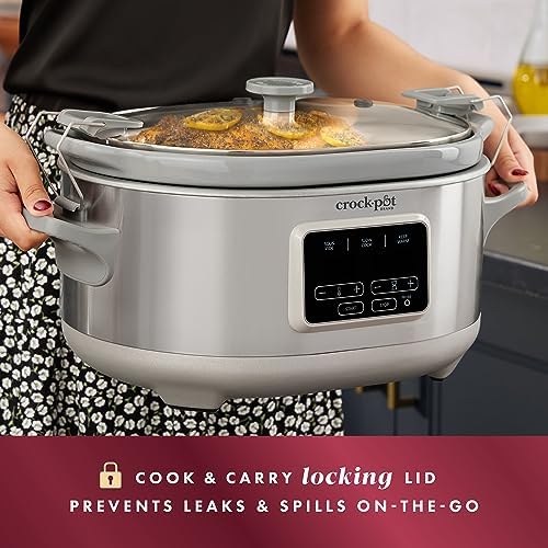 7 Quart Programmable Cook & Carry Slow Cooker - Curated Catalog A8