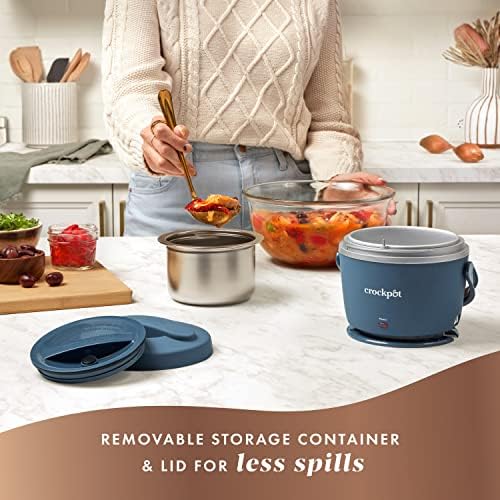Electric Lunch Box Food Warmer 20oz – Faded Blue - Curated Catalog N7