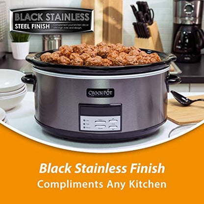 8 Quart Programmable Slow Cooker with Auto Warm - Curated Catalog Y3