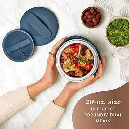 Electric Lunch Box Food Warmer 20oz – Faded Blue - Curated Catalog C9