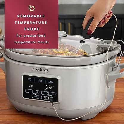 7 Quart Programmable Cook & Carry Slow Cooker - Curated Catalog A8