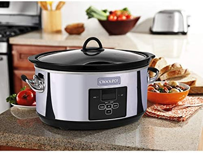 7 Quart Programmable Slow Cooker – Polished Platinum - Curated Catalog M9