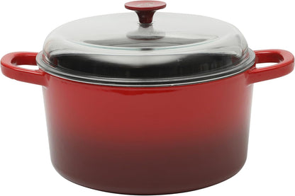 3 Quart Enameled Cast Iron Dutch Oven – Aqua - Curated Catalog H3