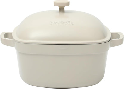 3 Quart Enameled Cast Iron Dutch Oven – Aqua - Curated Catalog Q6